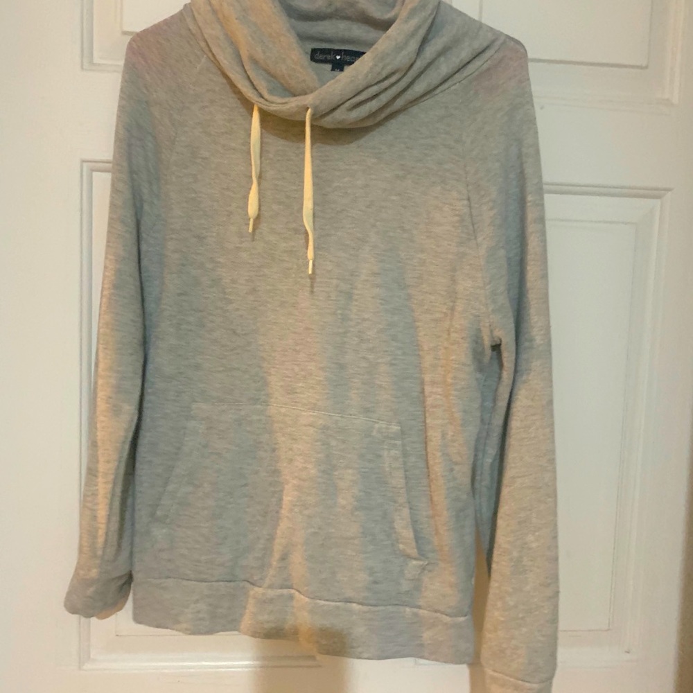 Grey drawstring sweatshirt